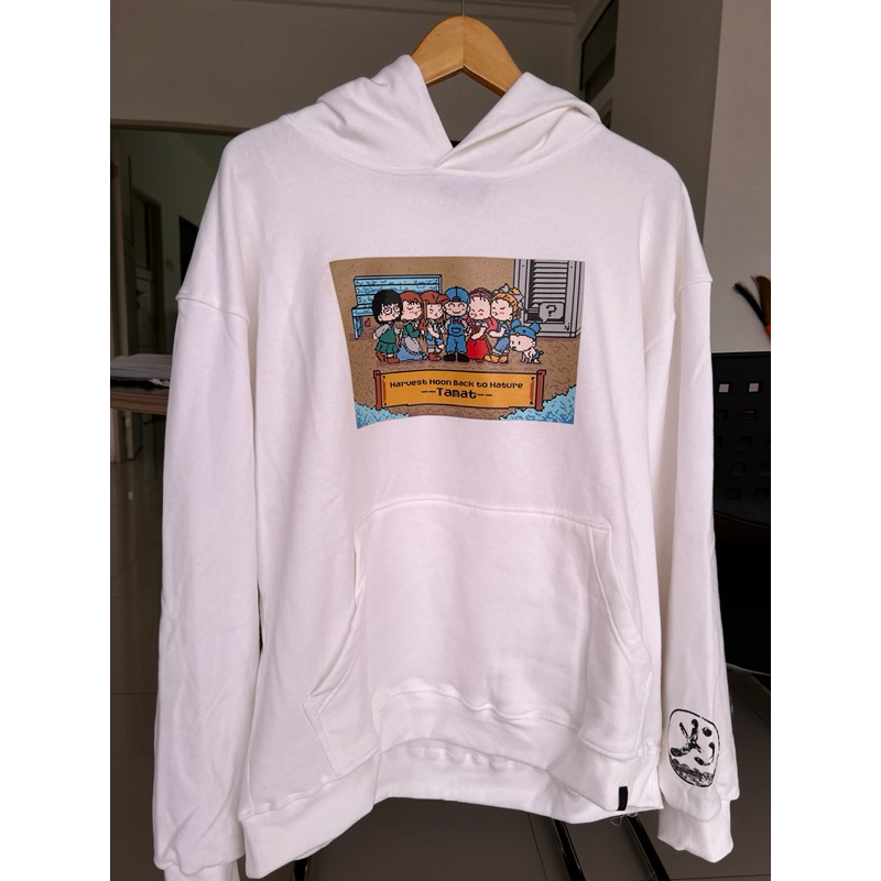 YB LABS STUDIO - HOODIE HARVEST MOON White by YbLabStudio