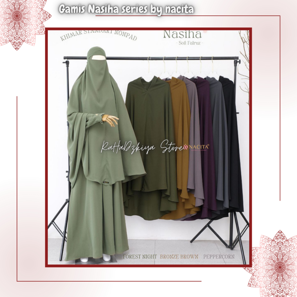 Gamis Set Dewasa Nasiha series by Nacita - Pakaian Muslim Wanita