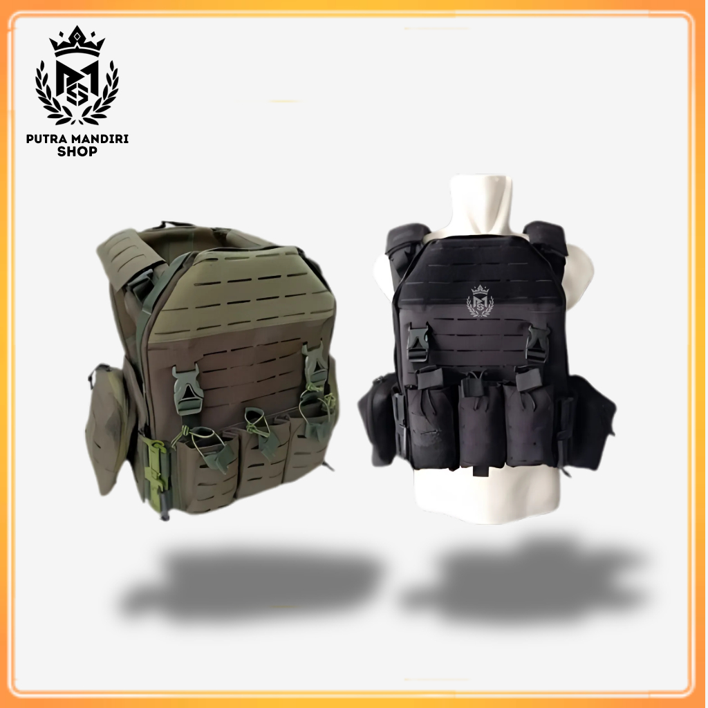 Rompi Body Vest Bmpc Laser Gen 2 TNI POLISI Double Quick Release - Rompi Anti Peluru - Bodyvest
