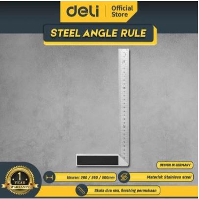 

Deli Steel Angle Square / Penggaris Siku L EDL302XXX