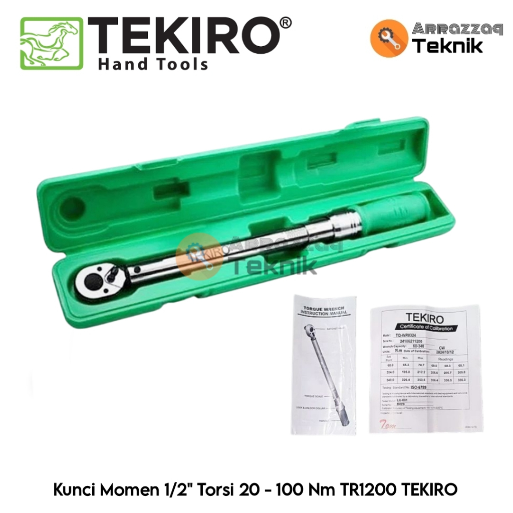 Kunci Momen Torsi 1/2" TEKIRO 20 - 100 Nm - Torque Wrench Momen TR1200