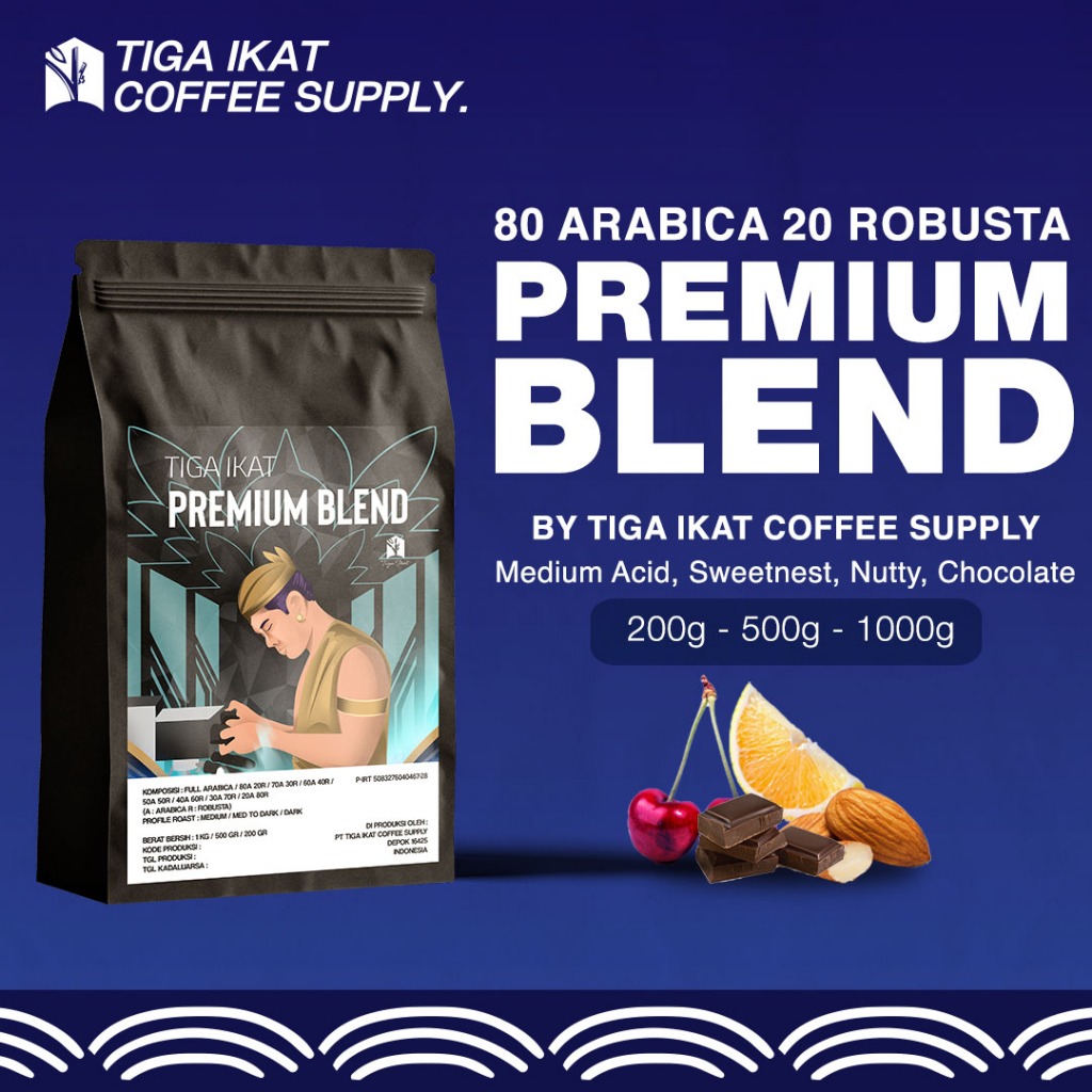 

ESPRESSO BLEND PREMIUM / HOUSE BLEND PREMIUM ARABICA 80% ROBUSTA 20% LEBIH BANYAK ARABIKA
