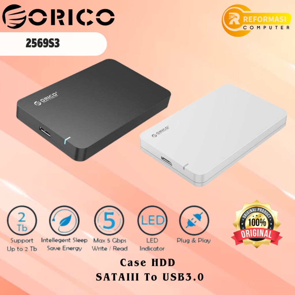 ORICO 2569S3 Portable 2.5 inch SATAIII to USB3.0 HDD Enclosure