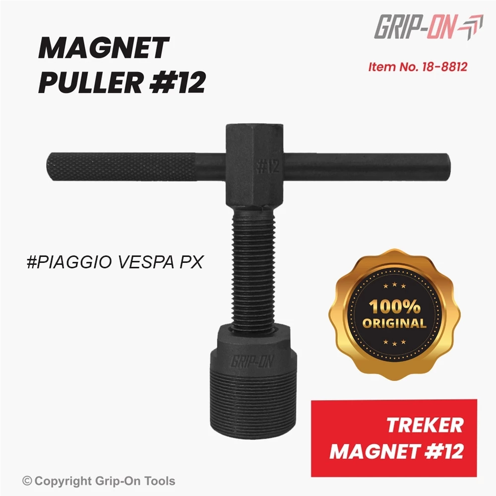 Grip-On Treker Magnet No 12 Vespa / Magnet Puller #12 / Tracker Magnet Piaggio Px ORIGINAL