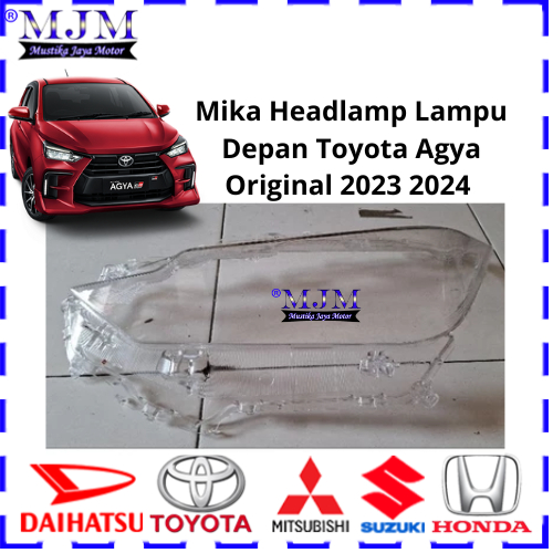 Mika Headlamp Lampu Depan Toyota Agya Original 2023 2024 mika lampu depan agya terbaru
