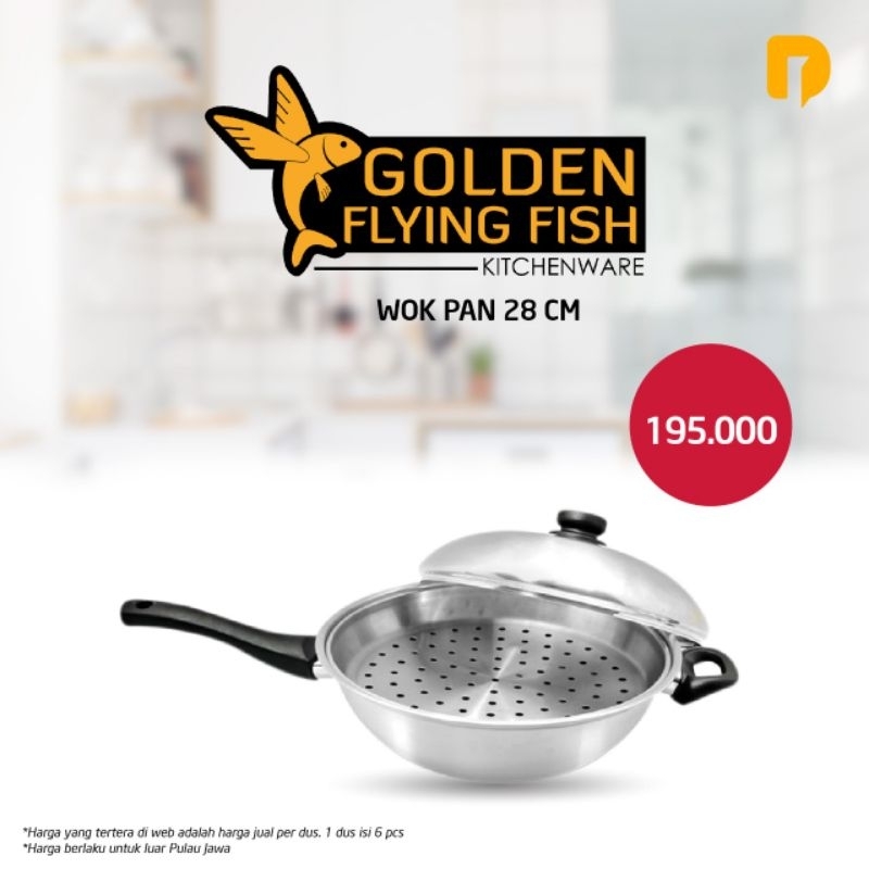 Wok Pan with Steamer 28 cm