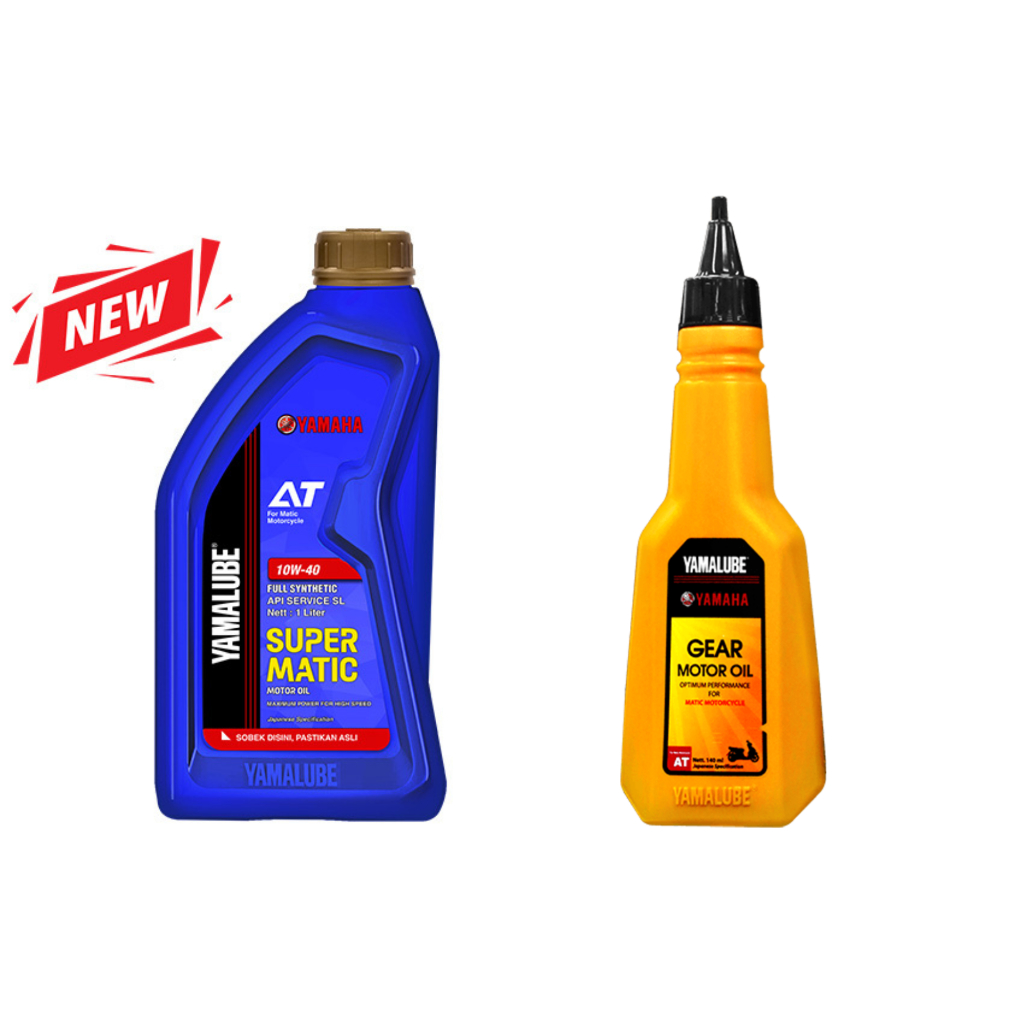 (ORI) Paket Oli Yamalube Super Matic + Oli Gardan 140ml