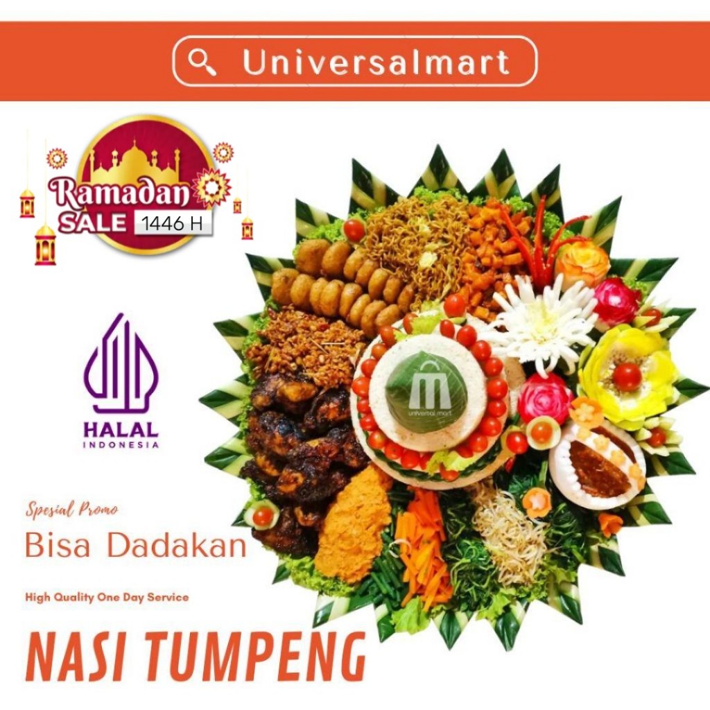 TUMPENG NASI KUNING UNTUK PORSI 5 SAMPAI PORSI 30 ORANG MENU BERVARIASI