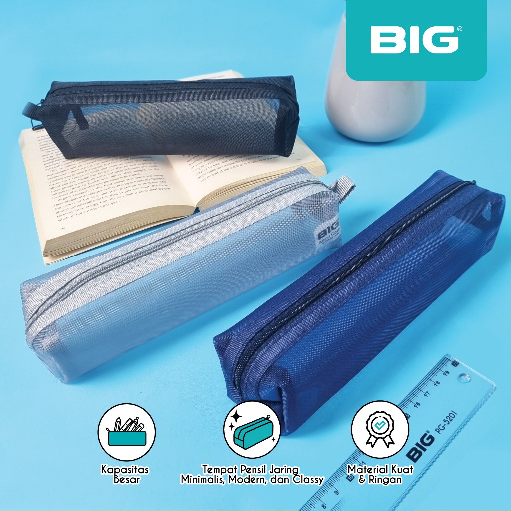 

BIG Kotak Pensil Jaring/ Tempat Pensil Jaring/ Pencil Case Jaring Bentuk Square PF-051