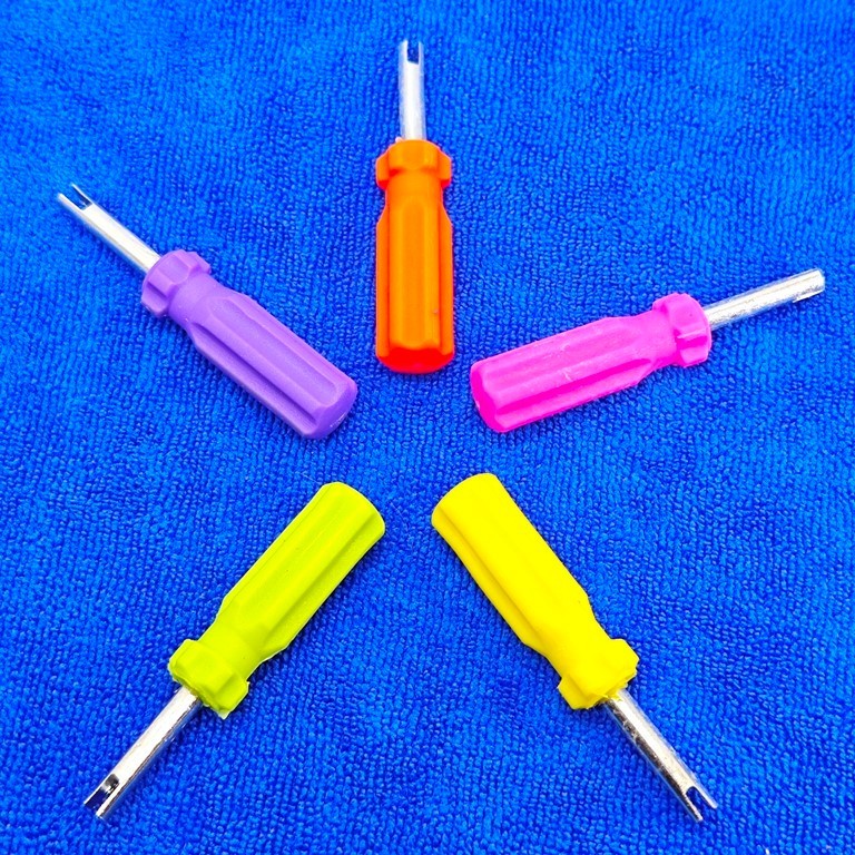 OBENG PENTIL WARNA kunci pembuka alat buka penarik spuyer ban motor mobil sepeda kendaraan orange ku