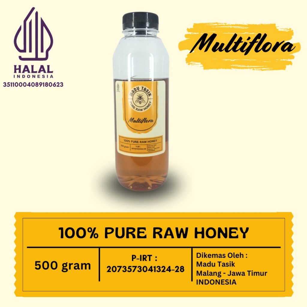 

Madu Multiflora - Pure Raw Honey - Madu Tasik