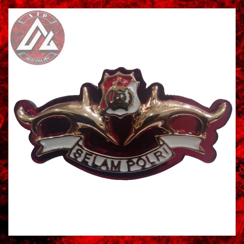 Pin Wing Brevet PDH Selam POLRI Emblem