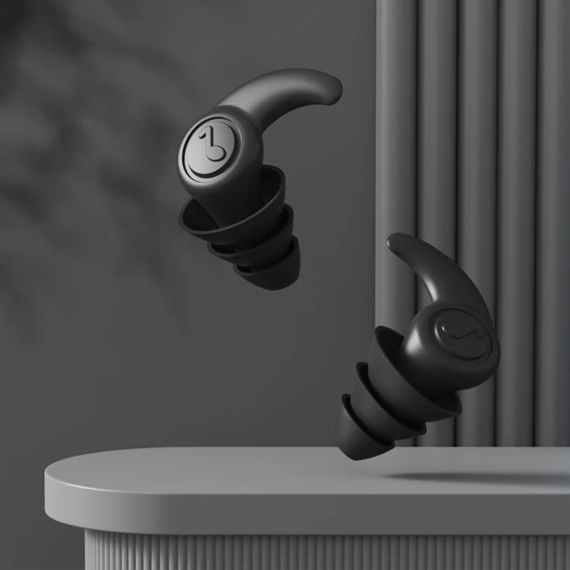 Earplug 3 Layer Deep Sleep Earplug Silikon Nano Ear Plug Peredam Suara Penutup Kuping Untuk Tidur