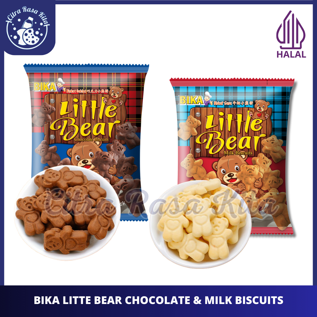 

Halal Bika Little Bear Chocolate & Milk Biscuits 00gr