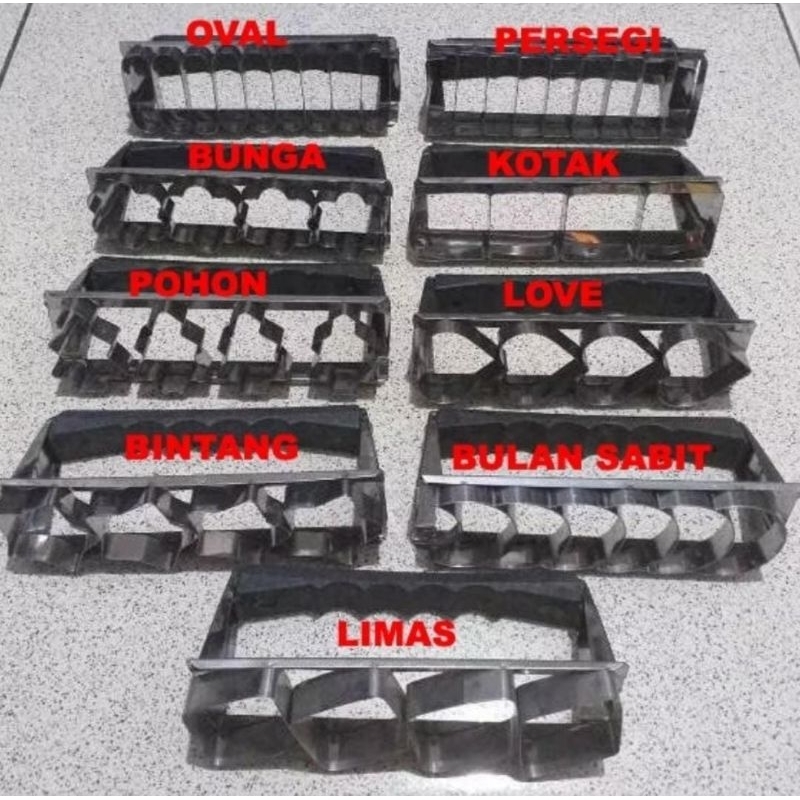 CETAKAN KUE KERING GAGANG PLASTIK/CETAKAN KUE KUKER/CETAKAN KUE KANTENGGEL/CETAKAN KUE KACANG/COKUES