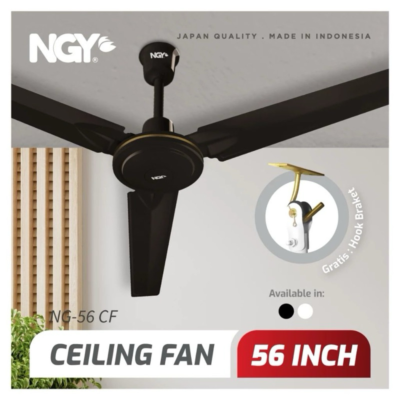 NAGOYA CEILING FAN NG-56CF / KIPAS ANGIN GANTUNG PLAFON BALING BESI 56INCH KIPAS ANGIN ATAP BESAR SN