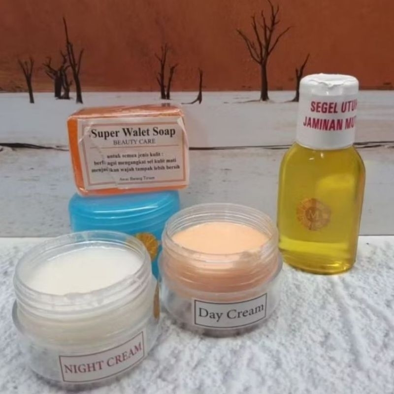 paket cream walet pot biru