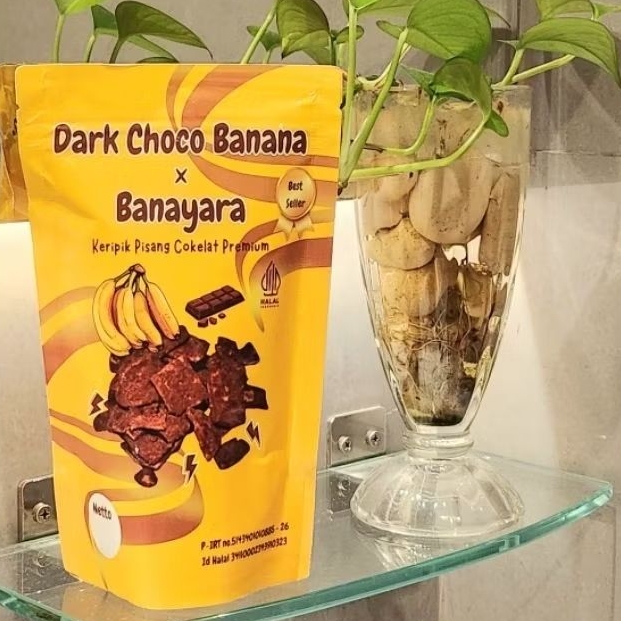 

Banayara | Keripik Pisang Cokelat | Dark Choco Banana