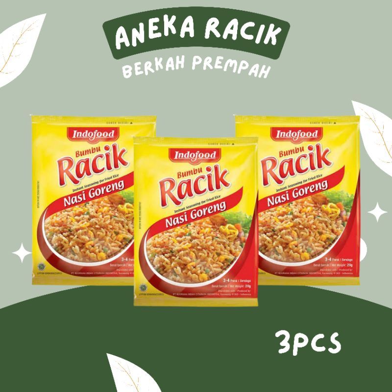 

Indofood bumbu racik nasi goreng - 3pcs