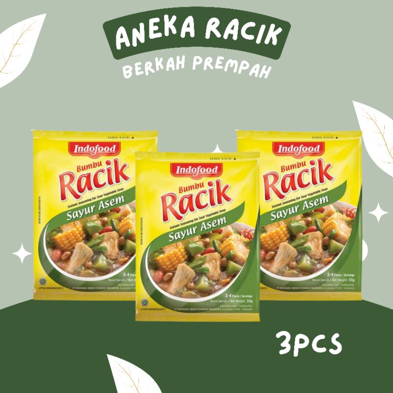 

Indofood bumbu racik Sayur asem - 3pcs