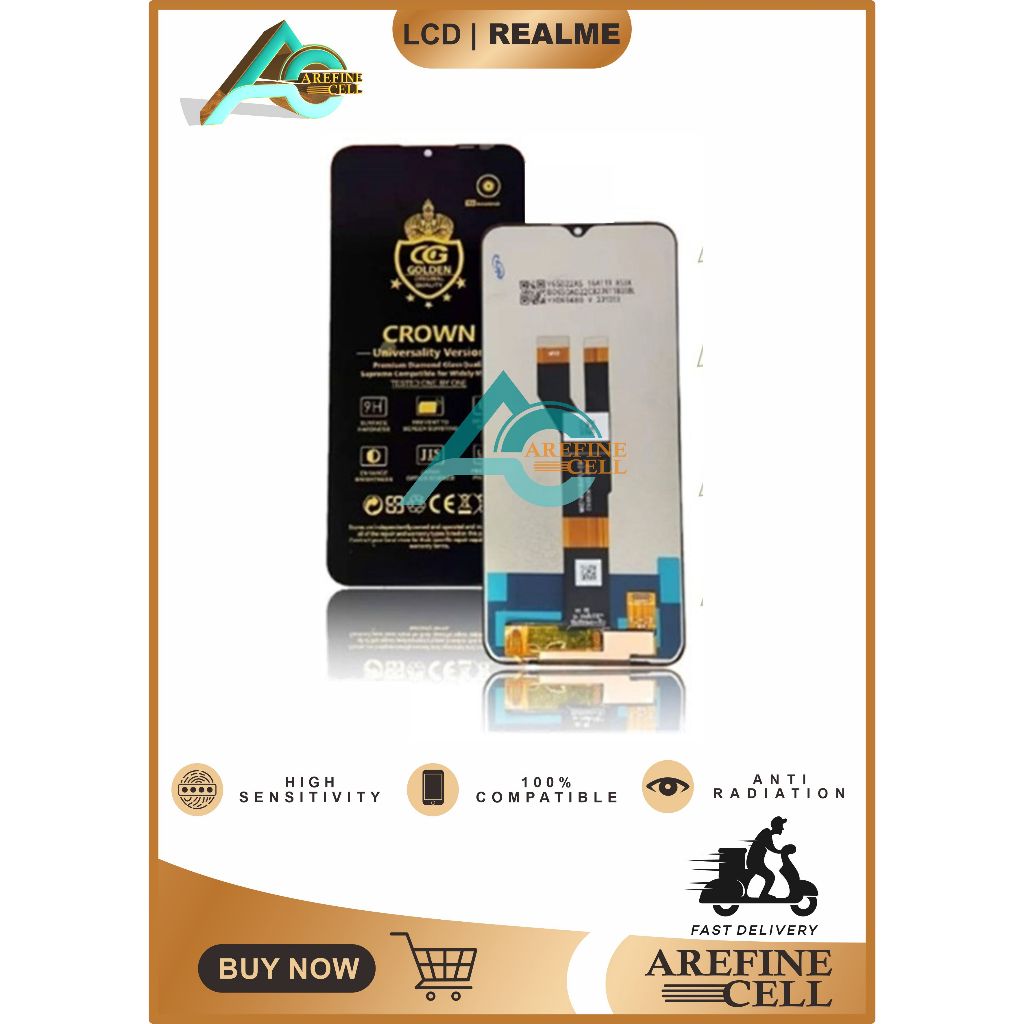 LCD TOUCHSREN REALME C20 - LCD REALME C21 - LCD REALME C11 2021 - LCD NARZO 50I COMPLETE ORI FULSET