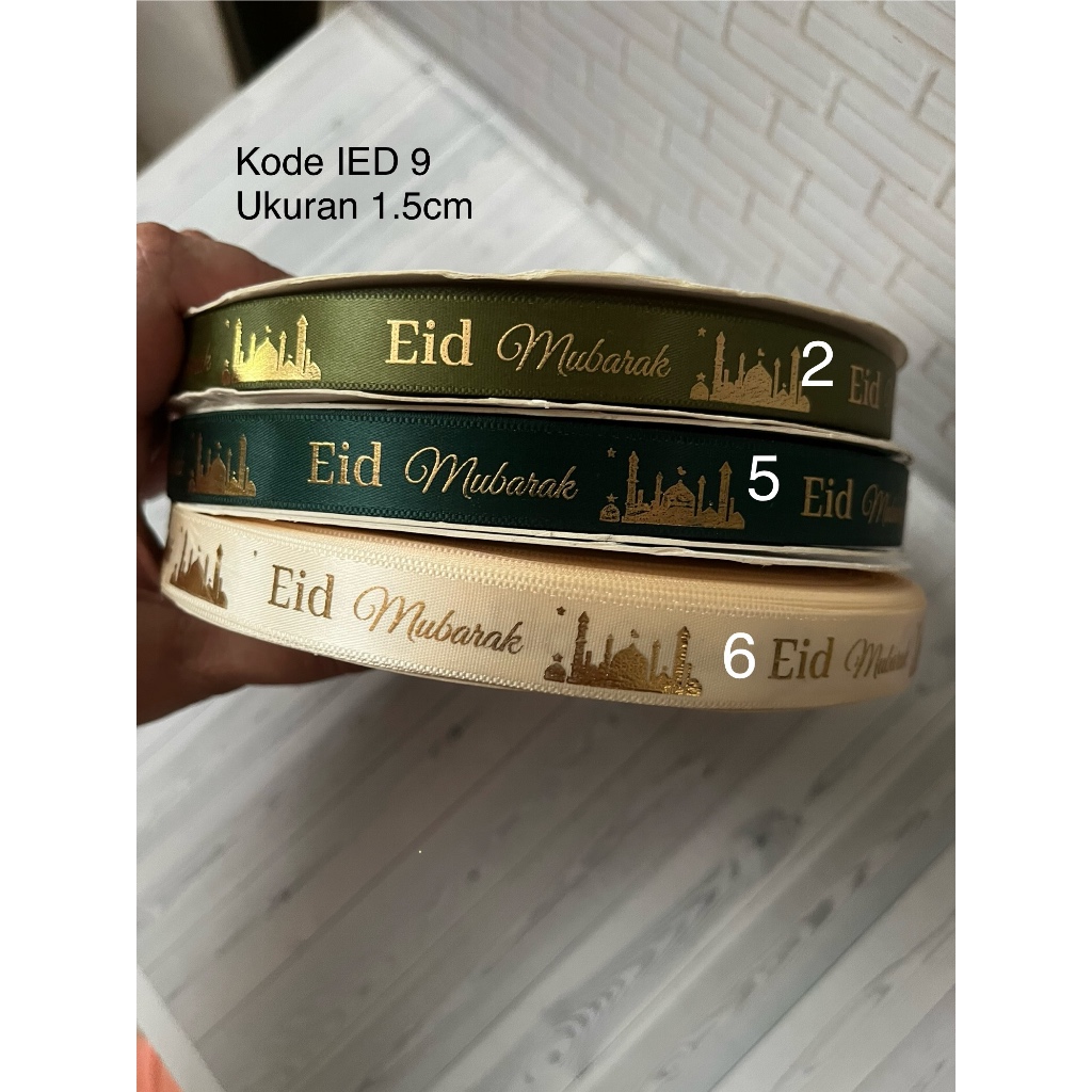 

1meter pita 1.5cm lebaran ramadhan idul fitri bungkus goodie bag hampers souvenir