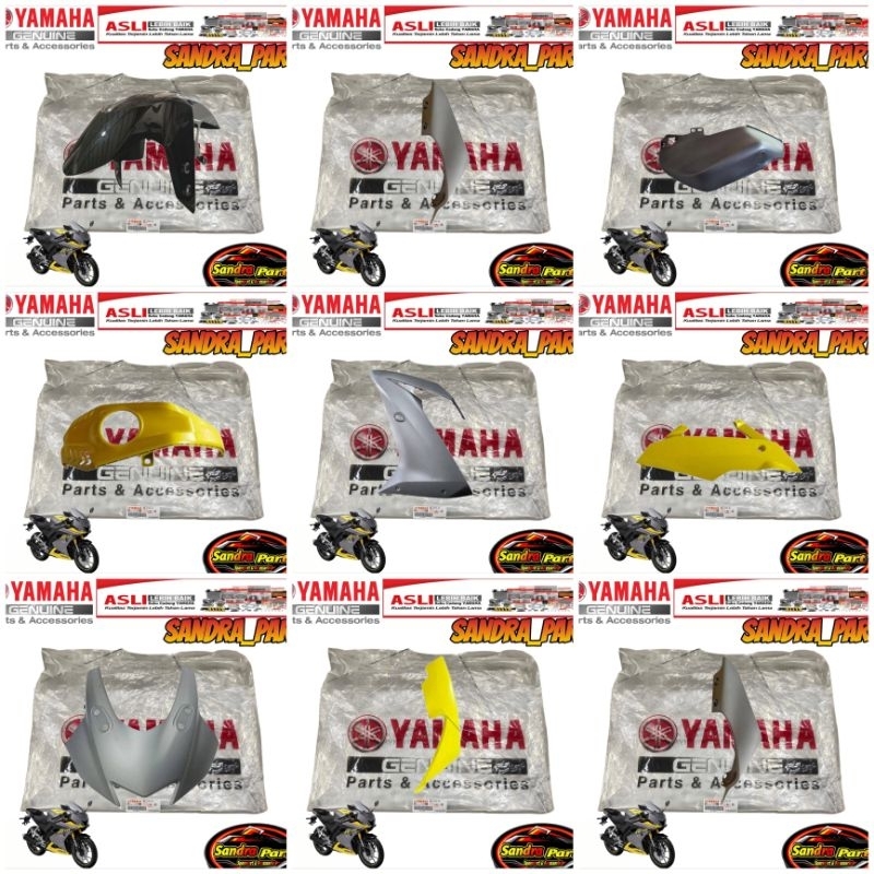 COVER FULL BODY HALUS R15 VVA V3 ABU ABU 2019 ORIGINAL YAMAHA