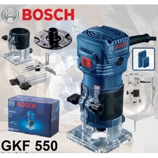 Mesin Profil Kayu Mini Router Trimmer BOSCH GKF 550