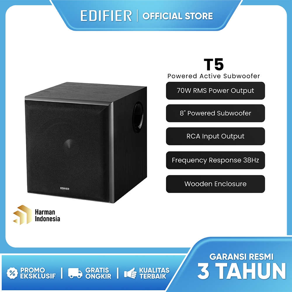 EDIFIER T5 Powered Active Subwoofer