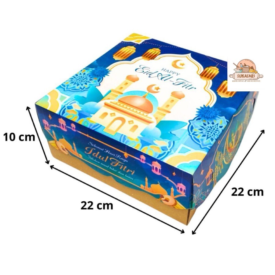 

Dus Idul Fitri no(36) 22x22x10 cake box Lebaran Hampers box kue
