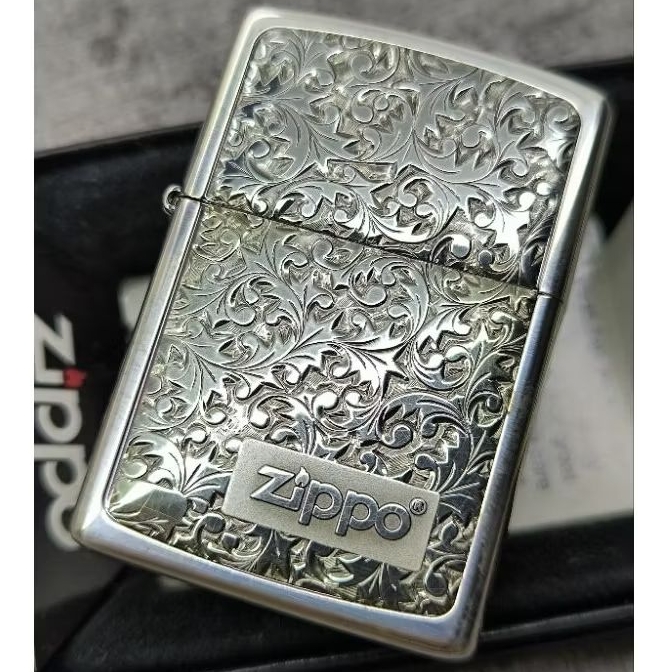 Zippo Japan Arabesque Silver K-8 Original