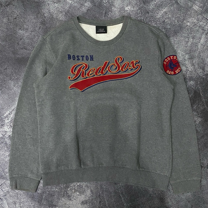 CREWNECK MLB REDSOX ICONIC LOGO BORDIR SECOND ORIGINAL