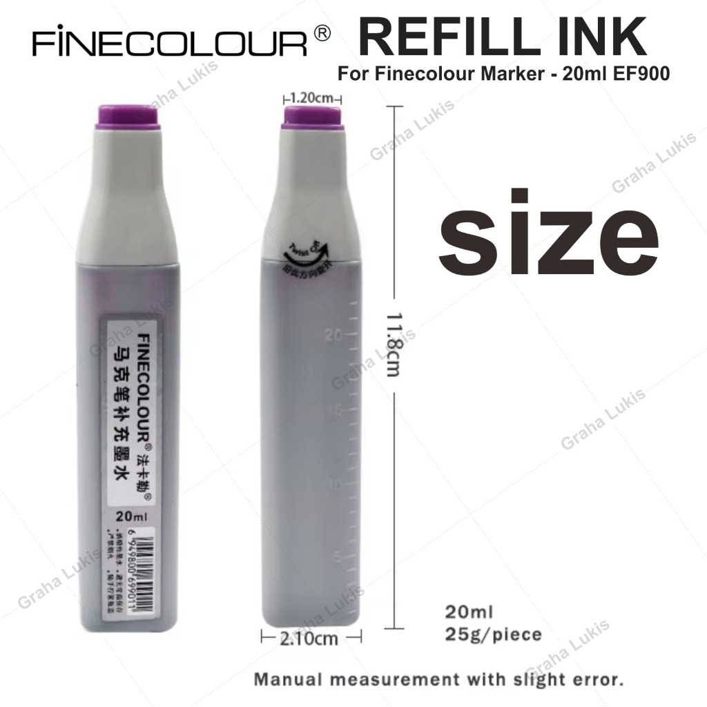 

RK Refill Finecolour isi 20ml EF900 / Isi Ulang Fine Colour 20ml
