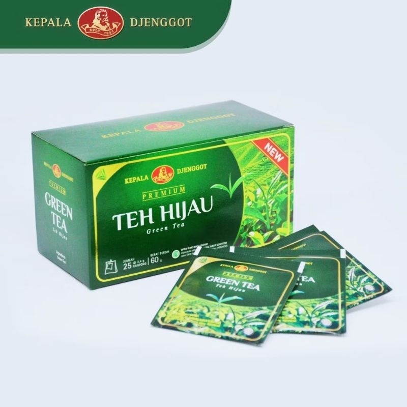

KEPALA DJENGGOT TEH HIJAU GREEN TEA PREMIUM CELUP 25'S 60 GR