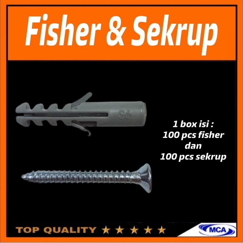 FISHER S6 + Sekrup / Angkur Plastik