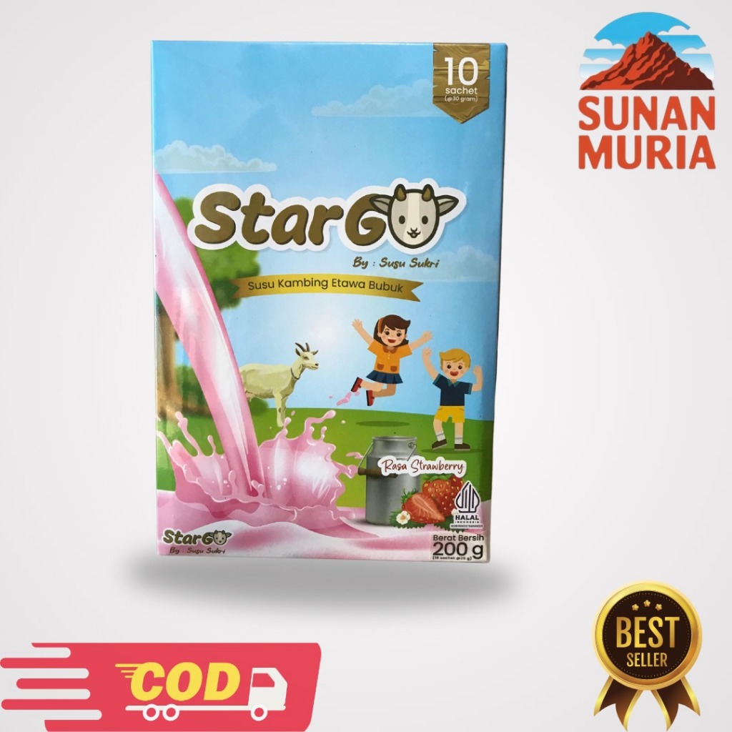 

sunanmuriastore StarGo Susu Kambing Etawa Rasa Stroberry 200g