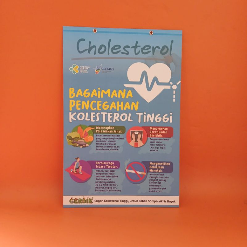 

Hard Poster A3 Cegah Kolesterol - Poster Gantung Cegah Kolesterol - Poster Cegah Kolesterol