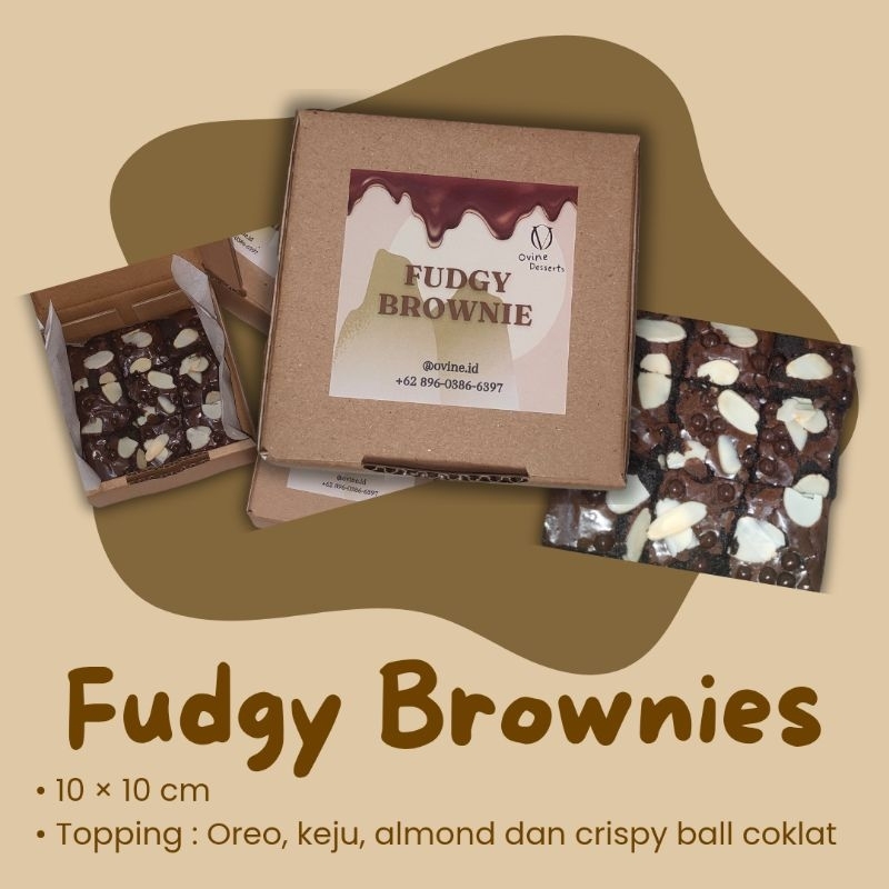 

Fudgy Brownies 10×10 cm by Ovine