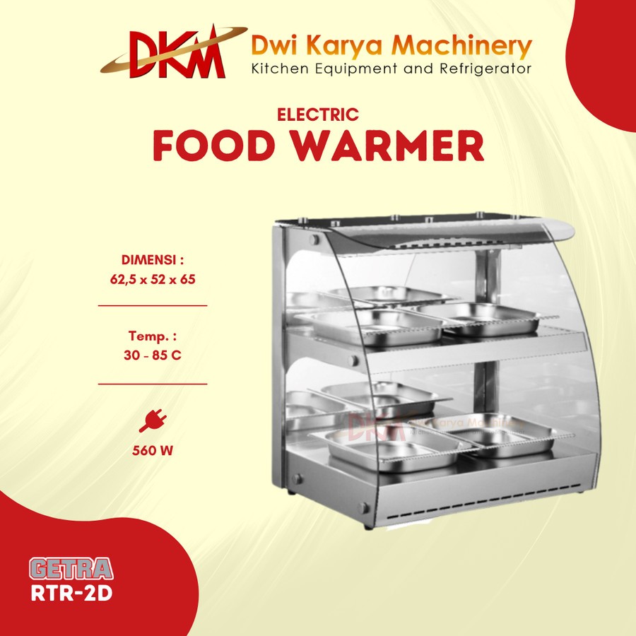 GETRA Food Warmer RTR-2D / Showcase Warmer / Penghangat Makanan
