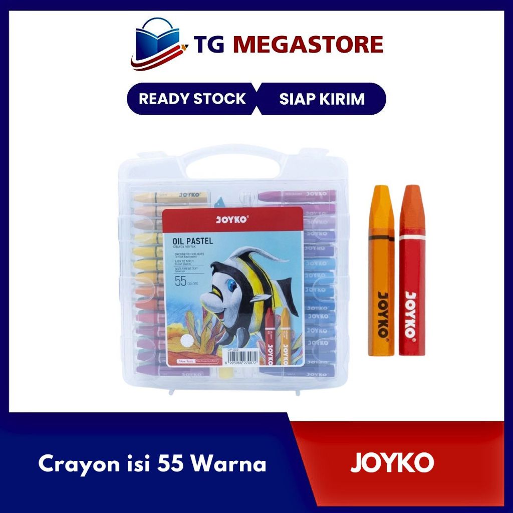 

Crayon Joyko isi 55 Warna