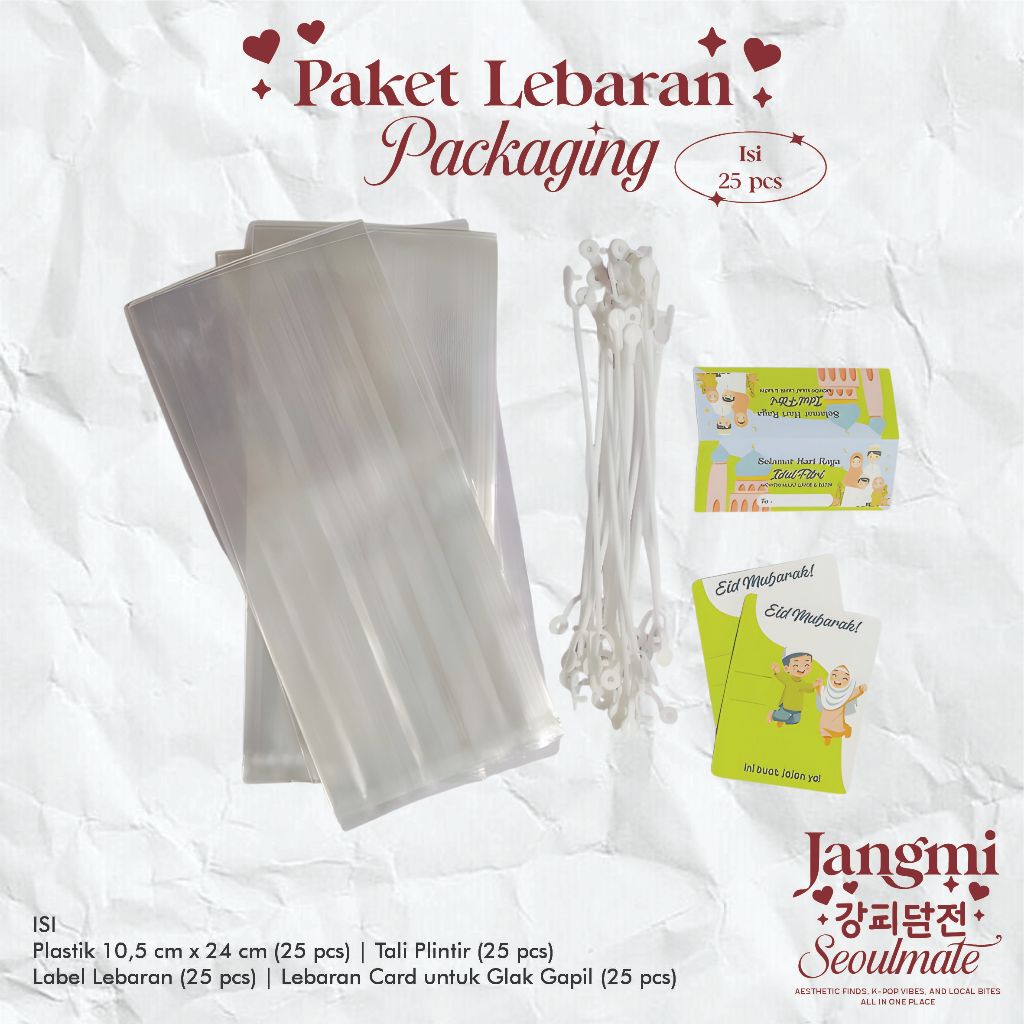 

[25 PAX] Packaging Hampers Lebaran | Set Packaging Lebaran | Paket Kemasan THR | Galak Gapil Packaging | Plastik Kemasan Lebaran | Set Plastik Hampers | Hampers THR Anak | Lebaran Gift Wrap | Packaging Lebaran Aesthetic | Paket Kemasan Jajanan & THR