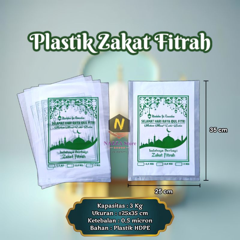 Plastik Zakat Fitrah 3 Kg