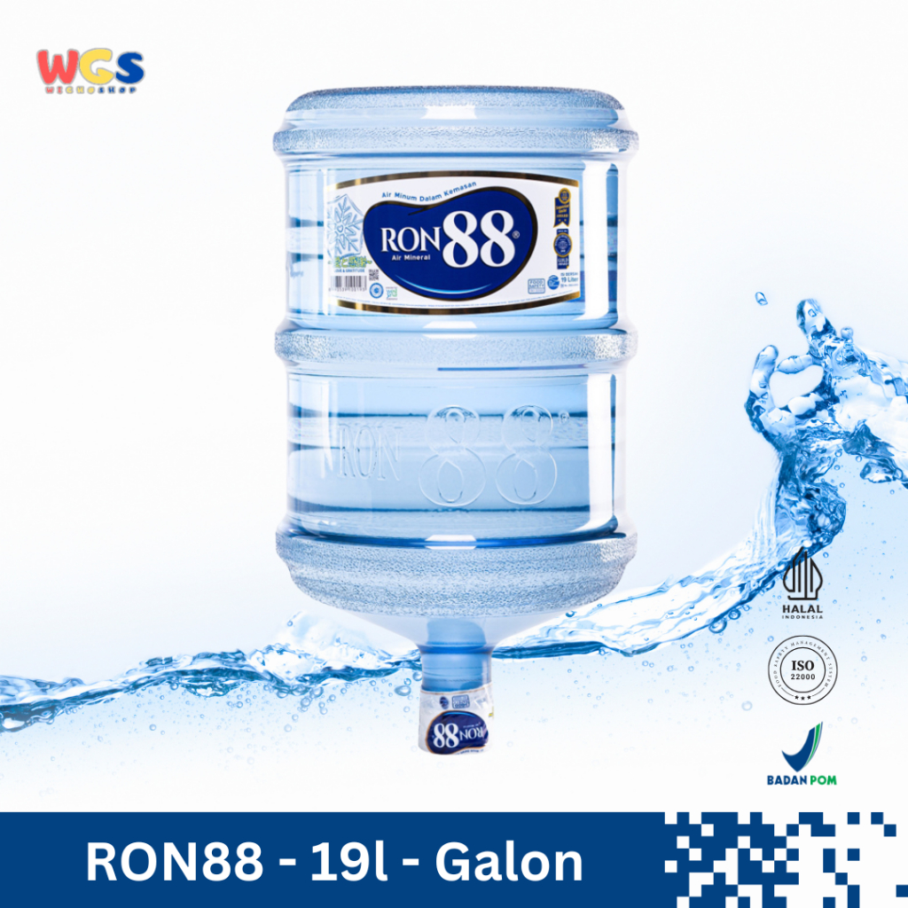 

RON88 Air Mineral Galon 19 Liter – Air Pegunungan Murni untuk Hidrasi Optimal