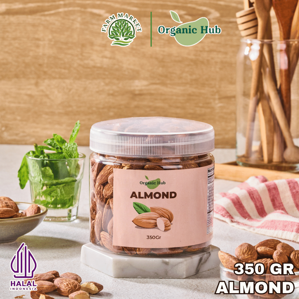 

Organic Hub Kacang Almond Panggang Roasted 350 gr
