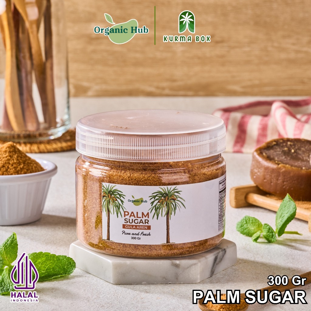 

Organic Hub Gula Aren Bubuk Palm Sugar Powder Gula Aren Bubuk Organik Premium Murni Palm Sugar 100% Asli Tanpa Campuran Gula Aren Semut Organic Powder Original Natural