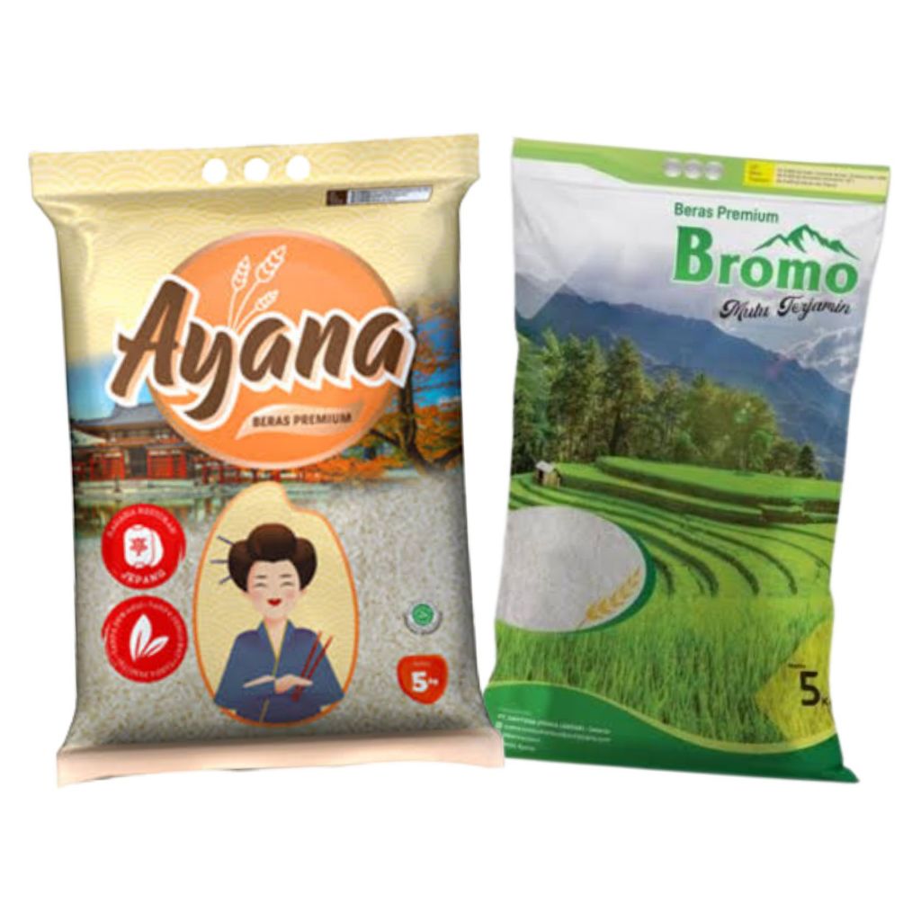 

BERAS PUTIH AYANA & BERAS PUTIH BROMO AYANA 5KG