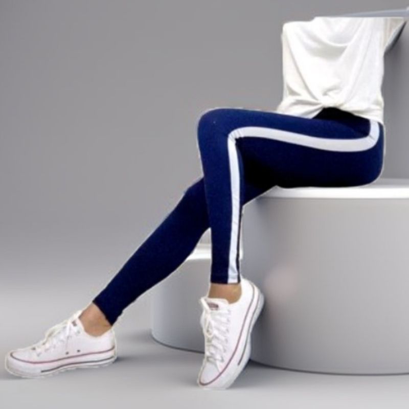 CELANA TRACK PANTS JOGGER TRAINING Panjang Pria&Wanita jogger Hitam List Putih Training Jogger Super