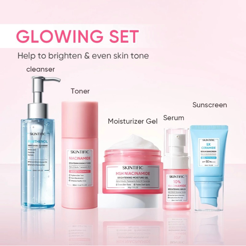 PAKET SKINTIFIC GLOWING SET