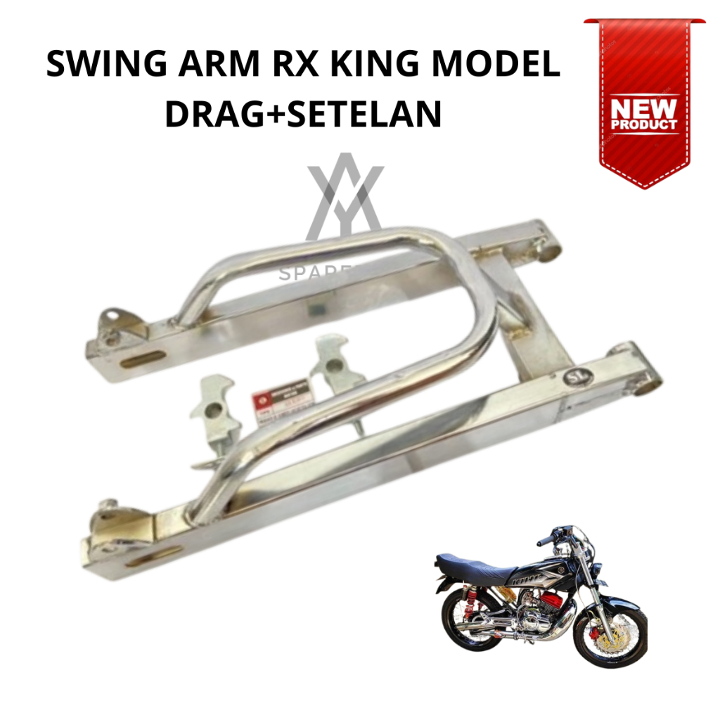 Fork Swing Arm Arem Lengan Ayun Supertrack RX King Crom Tebal + Setelan Rantai Murah