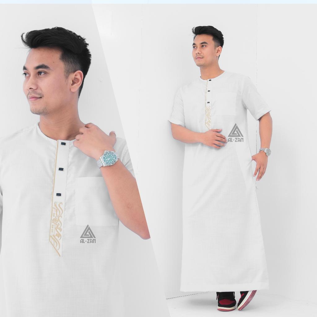 Original Jubah Slimfit Pria Gamis Muslim Pria Jubba Lengan Pendek Jubah Muslim Pria Jubah Gamis